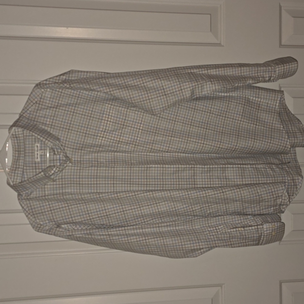 Peter Millar Men's Performance Sport Dress Shirt Size XL